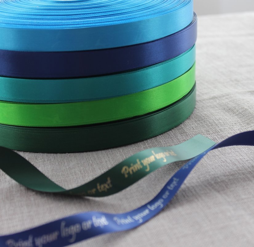 Sudraba druka, zilie un zaļie toņi, 15 mm 