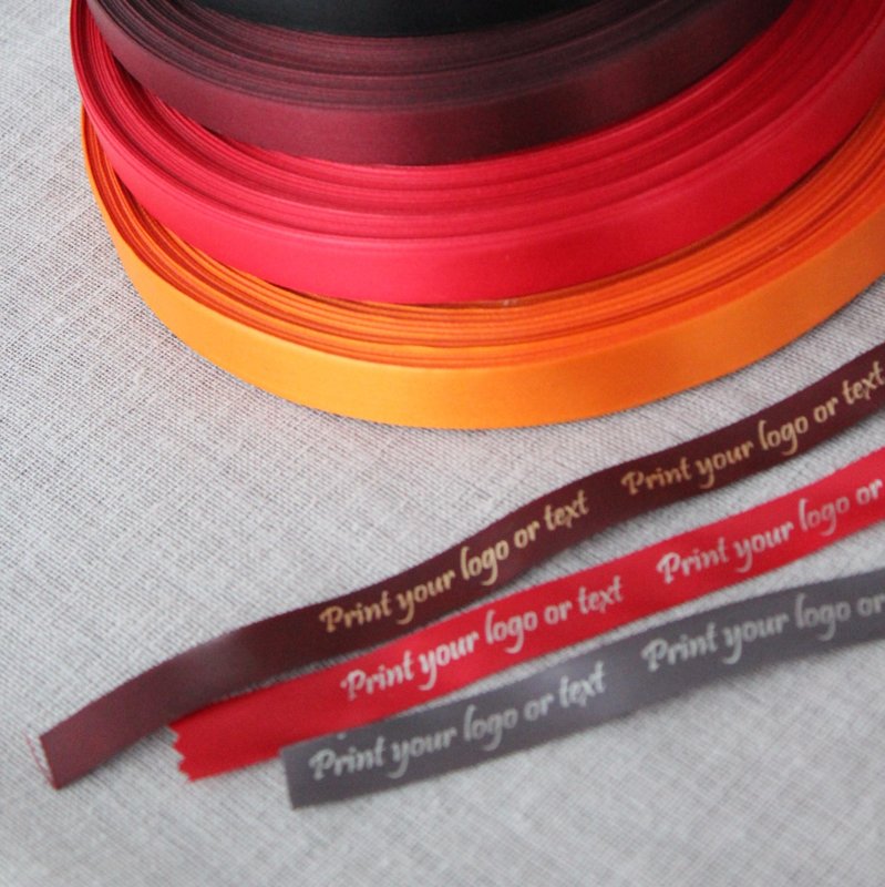Sudraba druka, bordo, sarkana, oranža lenta, 15 mm